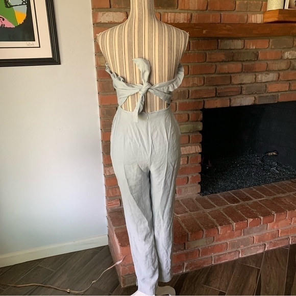 Privacy Please Cruz Strapless Jumpsuit Light Blue Sz XS - Picture 6 of 8